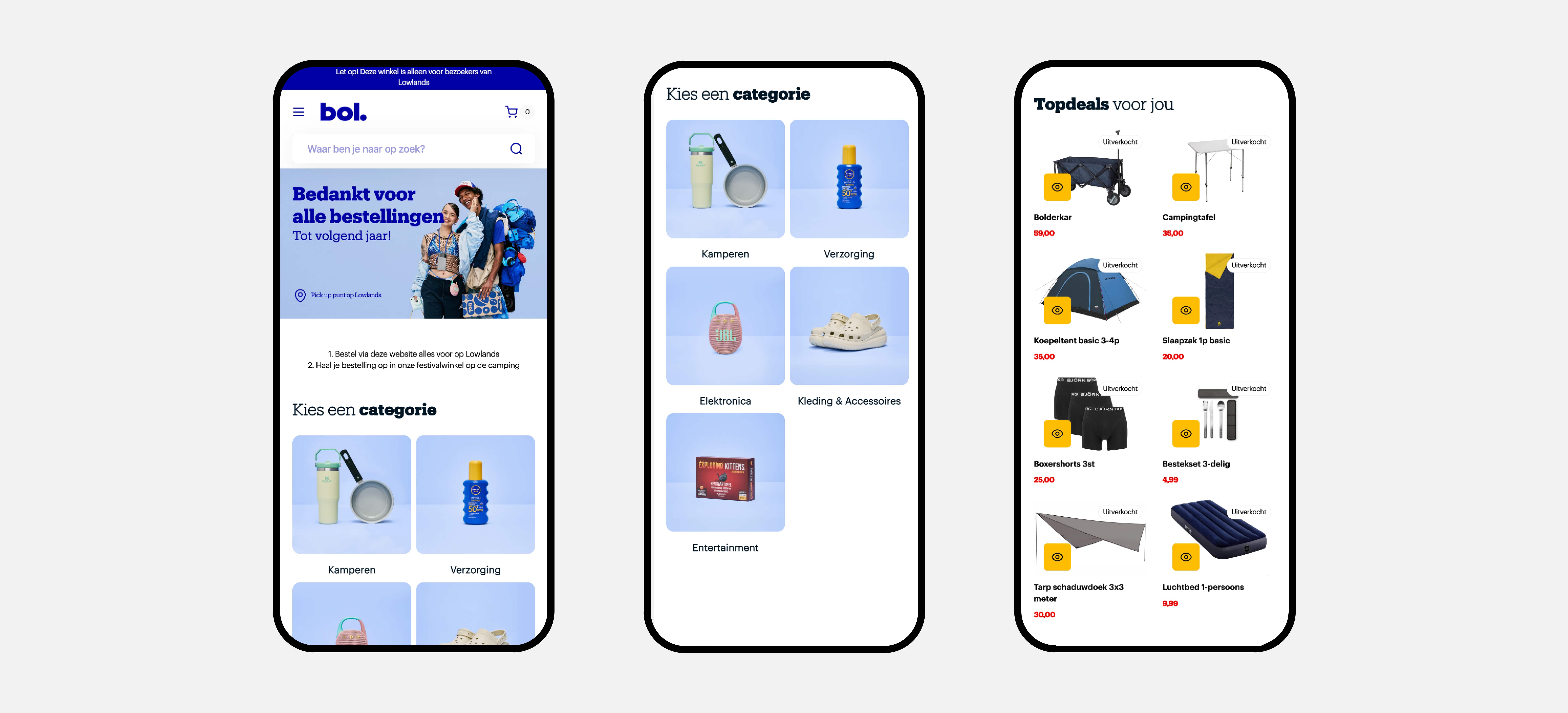 bol commerce store mobile uxui